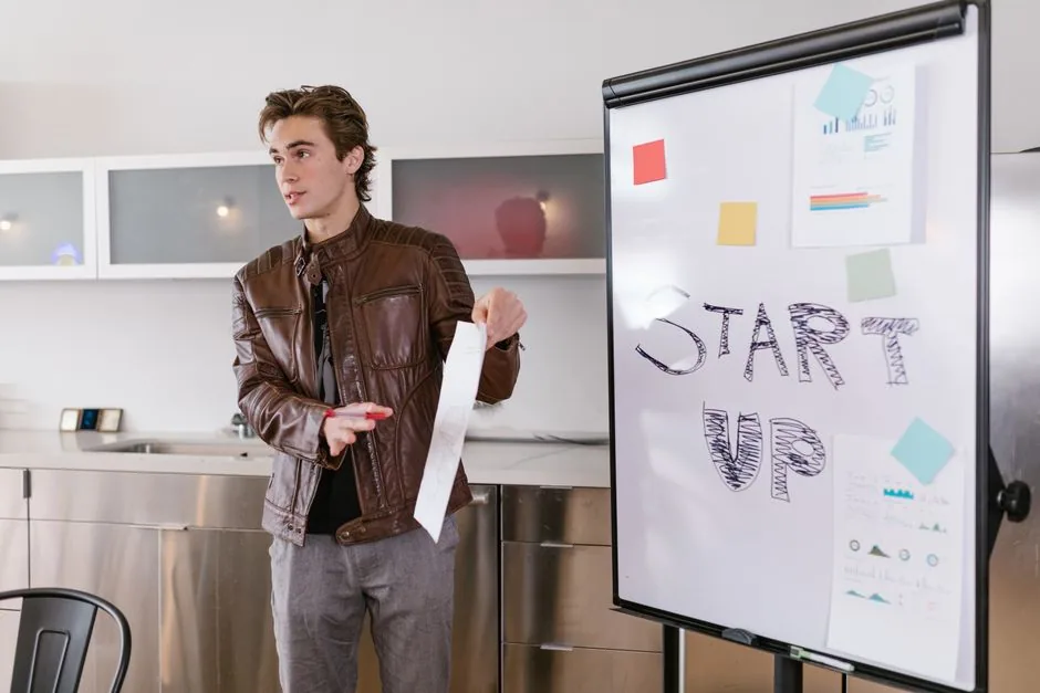 Founder portrait in an office